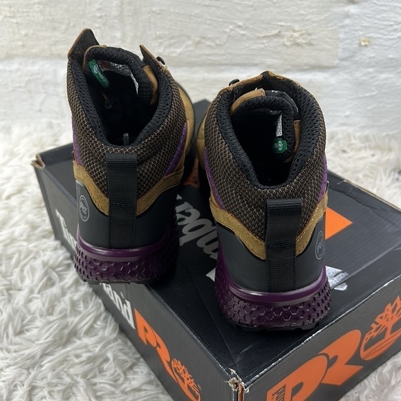 NIB Timberland Women's Reaxion Athletic Hiker Work NT WP Brown Purple - Picture 5 of 11